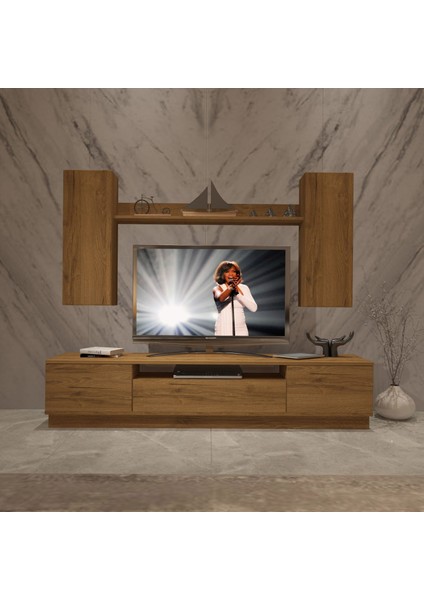 Trio 5ds Mdf Tv Ünitesi Tv Sehpası - Naturel Pera fiyatları