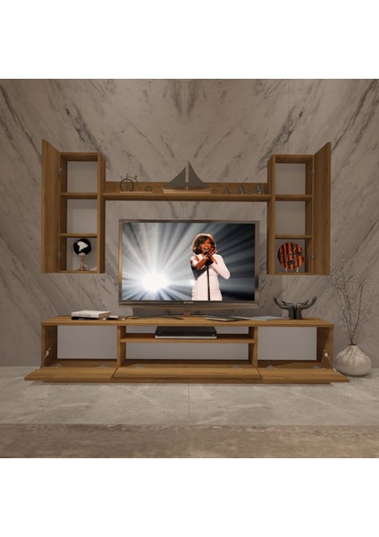 Trio 5ds Mdf Tv Ünitesi Tv Sehpası - Naturel Pera modelleri