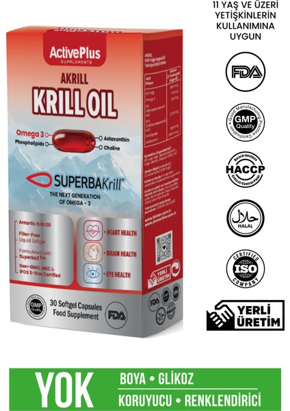 Superbakrill Akrill 30 Kapsül