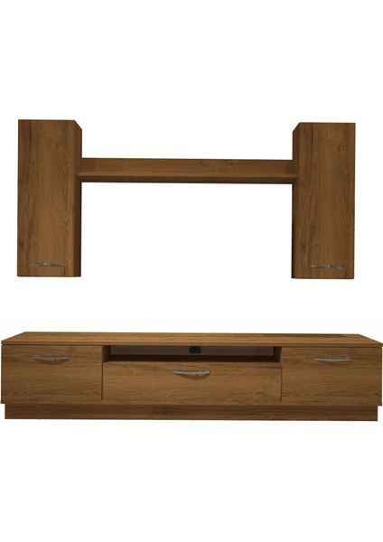 Trio 5d Mdf Tv Ünitesi Tv Sehpası - Naturel Pera fırsatları