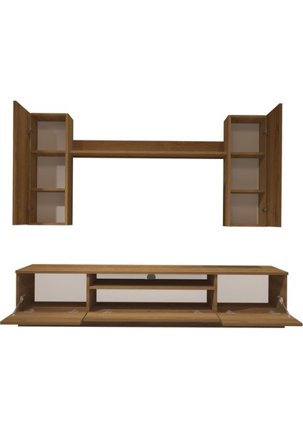 Trio 5d Mdf Tv Ünitesi Tv Sehpası - Naturel Pera indirimleri