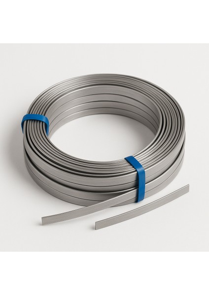 Fransız Menşeili Yassı Rezistans Teli - Isıtıcı Tel -(5mm x 0.2mm) (Nikel - Krom Alaşımı) - Ambalaj Makineleri - Rezistans Uygulamaları fırsatları