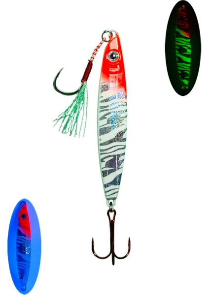 Sardin 20GR 60MM Jig Yem Kaşık Rapala -Levrek, Palamut, Lüfer, Çinekop, Turna Için En Iyi Uv Jig Yem