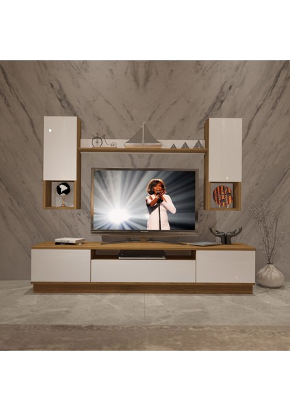 Trio 5das Mdf Tv Ünitesi Tv Sehpası - Pera - Beyaz fiyatları