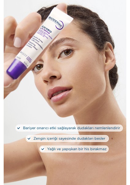 Cicabio Lip Repair Çatlayan Dudaklar için Nemlendirici Besleyici Onarıcı Dudak Bakım Kremi 10 ml