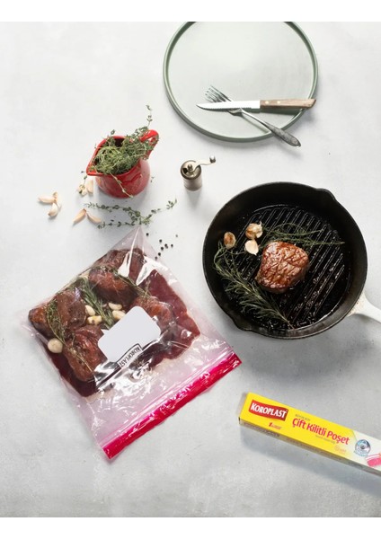 Çift Kilitli Dondurucu Poşeti Büyük Boy 10LU X2 Ad fiyatları