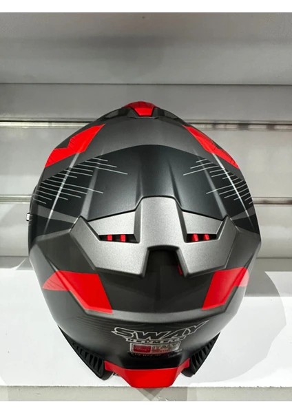 Kask SW-865 St Titanyum/red/black Güneş Gözlüklü fırsatları