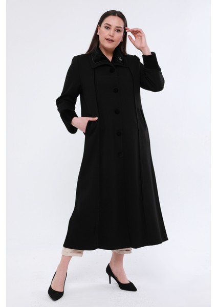 Çelik Örgü Kadın Büyük Beden Kürklü Tesettür Kalın Hırka Kışlık Anne Triko Pardesü modelleri