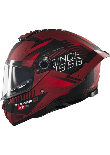 Kask mt Thunder 4 Sv Luminence D5 Mat Kırmızı modelleri