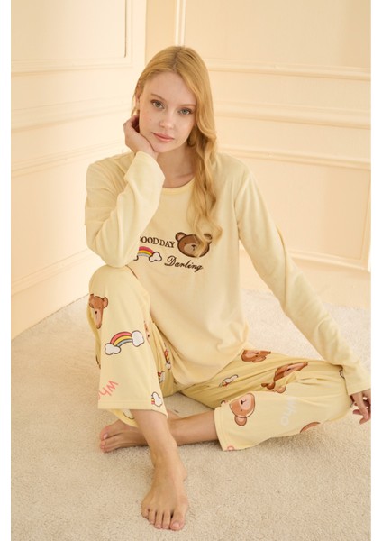 Desenli Pijama Takımı modelleri