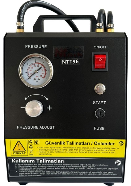 NTT96 Fren Hava Alma ve Yağ Değişim Cihazı
