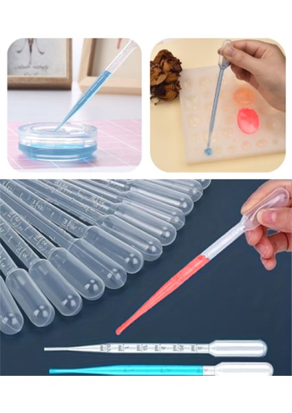 Damlalık Reçine Epoxy Şeffaf Pastör Pipeti 3 ml 10 Adet fiyatları