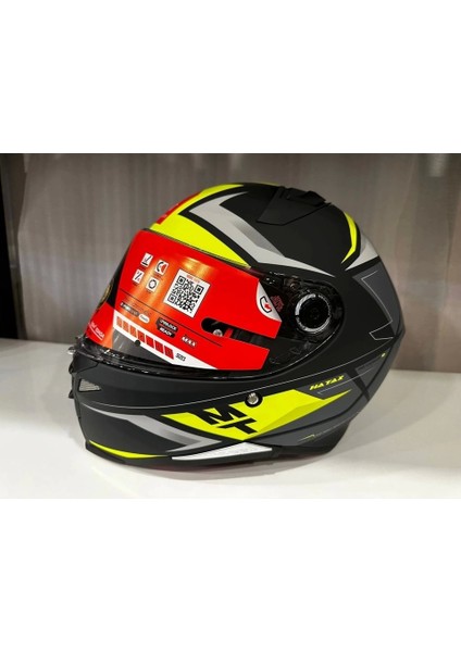 Helmets Kask mt Revenge 2 S Hatax C3 Mat Yellow