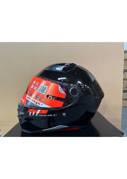 Kask Revenge 2 S A11 Parlak Siyah