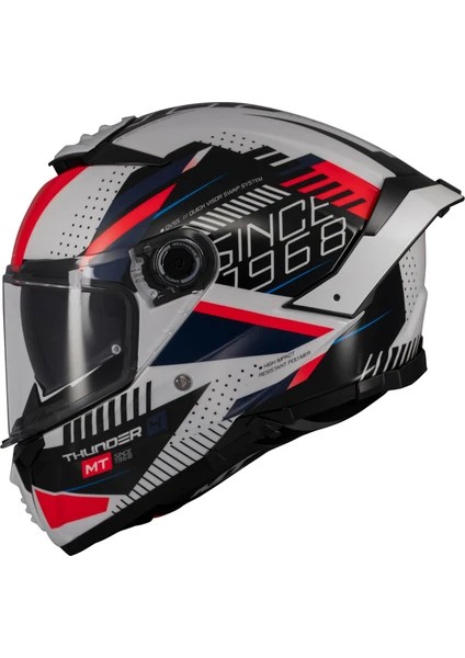 Kask mt Thunder 4 Sv Luminence A7 Beyaz/mavi/kırmızı modelleri