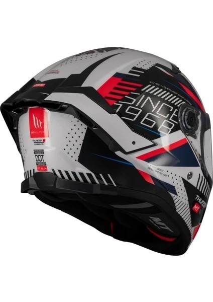 Kask mt Thunder 4 Sv Luminence A7 Beyaz/mavi/kırmızı fırsatları