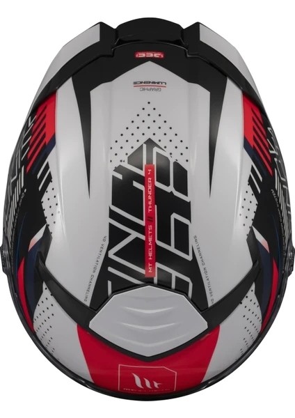 Kask mt Thunder 4 Sv Luminence A7 Beyaz/mavi/kırmızı indirimleri