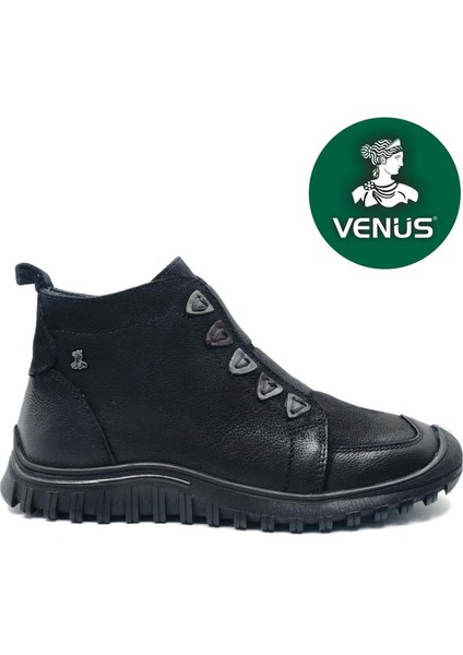 Nikkoolll Hakiki Deri Kaymaz Taban Ortopedik Kadın Bot