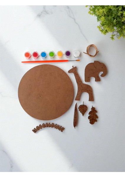 Kapı Süsü Hoşgeldiniz Temalı Boyama Seti