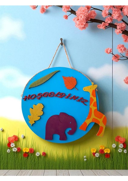 Kapı Süsü Hoşgeldiniz Temalı Boyama Seti fiyatları