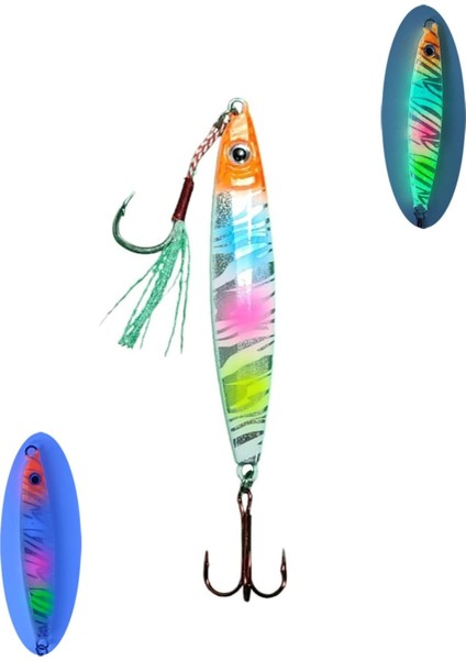 Sardin 20GR 60MM Jig Yem Kaşık Rapala -Levrek, Palamut, Lüfer, Çinekop, Turna Için En Iyi Uv Jig Yem