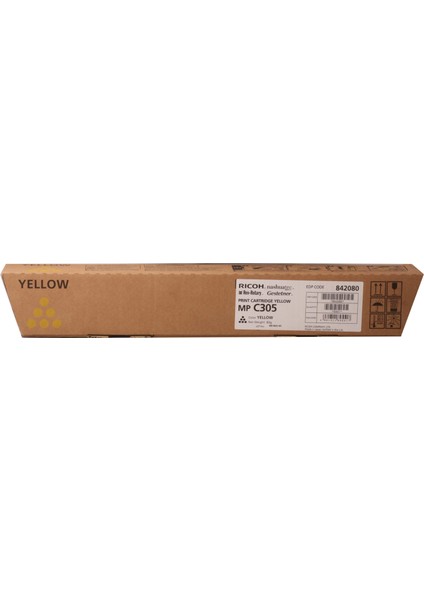 MP C305 Yellow Sarı Orjinal Fotokopi Toneri MP C305SP-305SPF 4.000 Sayfa