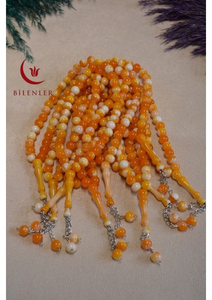Akrilik 33'lü Erkek Tesbihi (Imameli - 23 Cm, Imamesiz - 15 Cm) 10 Adet