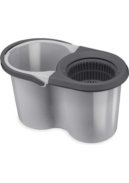 F139 Balerina Otomatik Sıkma Temizlik Seti, Döner Başlıklı Mikrofiber Temizlik Mop Seti Gri fiyatları