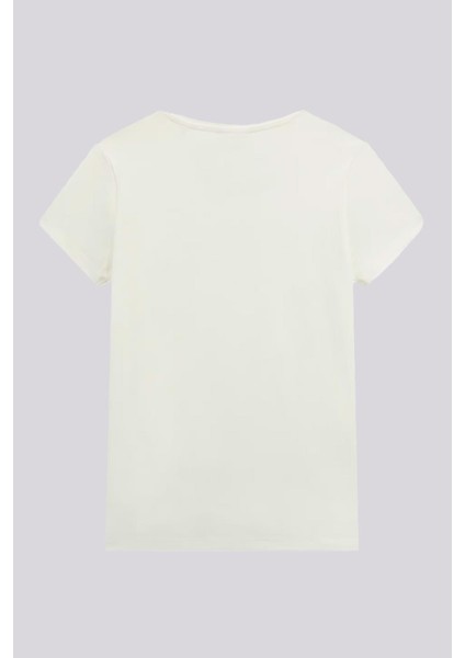 Bg Store Kız Çocuk Krem Tshirt modelleri