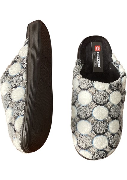 Kışlık Kadın Puantiyeli Kaymaztaban Ev Terliği