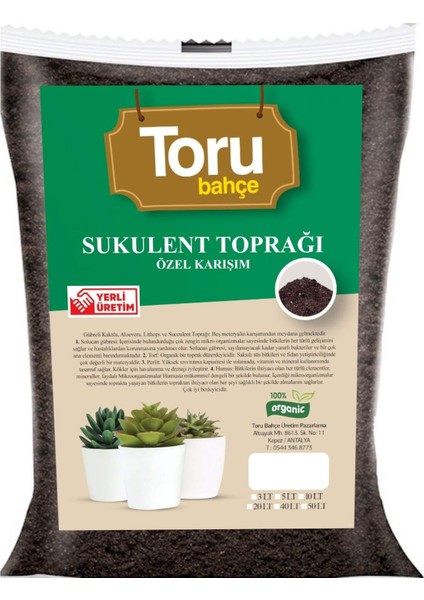 Sukulent Toprağı Özel Karışım 20 Lt
