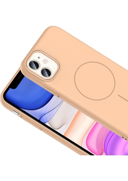 - Apple iPhone 11 Kılıf M-Safe Şarj Özellikli Ruby Sert Kapak - Gri - T36603