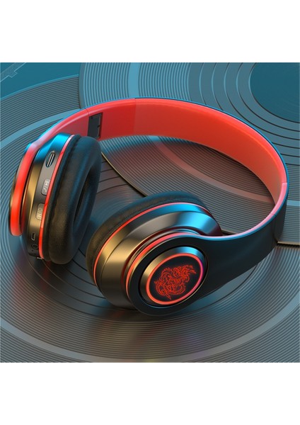 Yeni Çok Satan Bluetooth Kulaklık Başa Takılan Işıklı Cep Telefonu Kablosuz Ağır Bas Kartı Hediye Kulaklık Evrensel (Yurt Dışından)