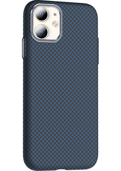 - Apple iPhone 11 Kılıf M-Safe Şarj Özellikli Karbon Fiber Görünümlü Gros Kapak - Siyah - T36924