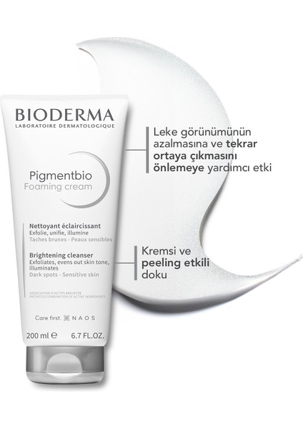 Pigmentbio Foaming Cream Leke Karşıtı Aydınlatıcı Peeling Etkili Yıkama Jeli Yüz ve Vücut 500 ml modelleri