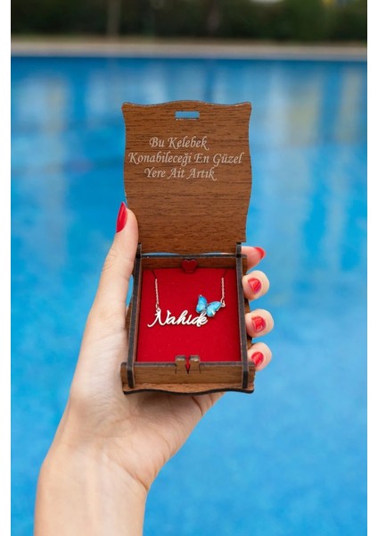 925 Ayar Gümüş Mavi Kelebek Kolye – Zarif ve Şık Kelebek Koleksiyonu Takı Tasarımı