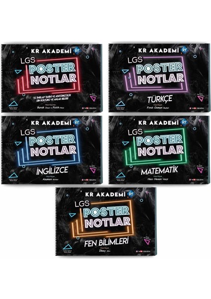 2026 LGS 5'li Poster Notlar Seti fiyatları