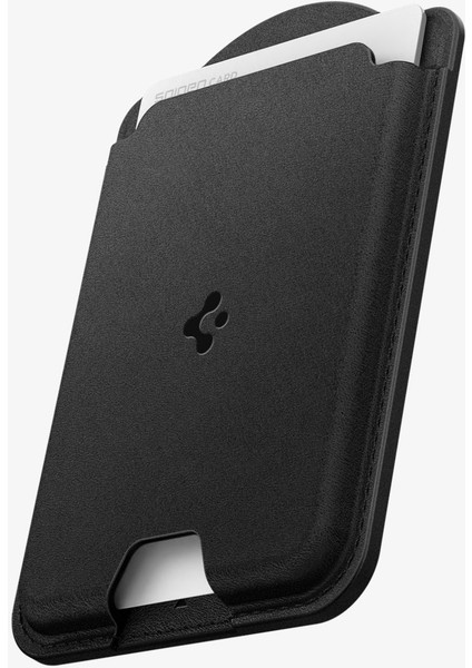 MagFit iPhone ve Galaxy Kılıflar için MagSafe özellikli 3 Kartlı Manyetik Cüzdan Valentinus Wallet Black - AFA09204