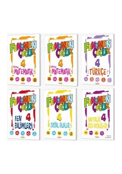 Fenomen Yayıncılık Fenomen Çocuk 4. Sınıf 6’lı Set-3 fiyatları