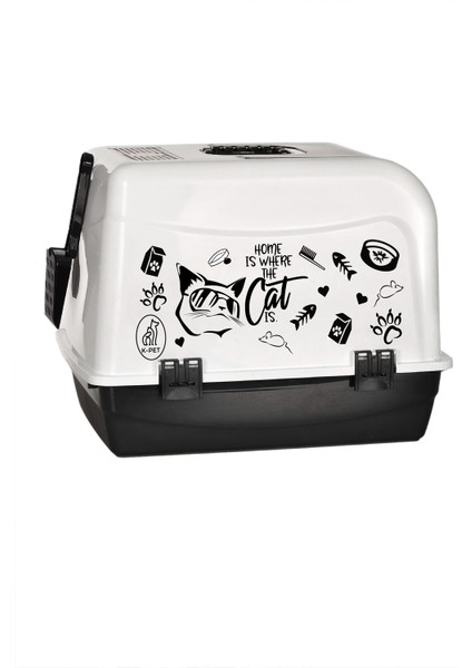 Kırılmaz Kapaklı Büyük Kapalı Kedi Tuvaleti - Kürek Hediyeli modelleri