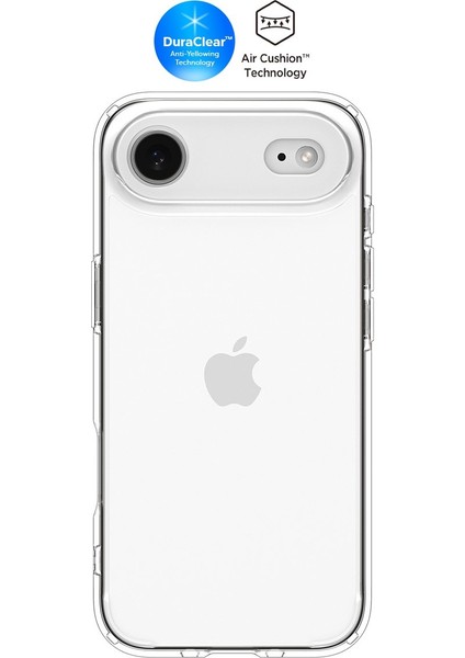iPhone Air ile uyumlu ince Kılıf Ultra Hybrid Sararma Karşıtı DuraClear™ Hava Kanalı Teknolojisi™ Askeri Sınıf Koruma Crystal Clear Şeffaf Kapak - ACS10049
