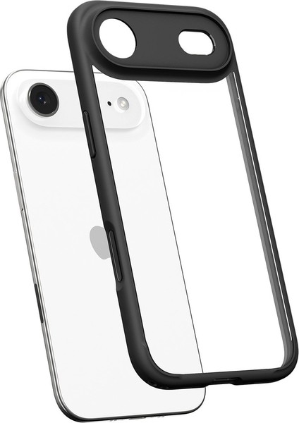 iPhone Air ile uyumlu ince Kılıf Ultra Hybrid Sararma Karşıtı DuraClear™ Hava Kanalı Teknolojisi™ Askeri Sınıf Koruma Matte Black Şeffaf Kapak - ACS10050 fırsatları