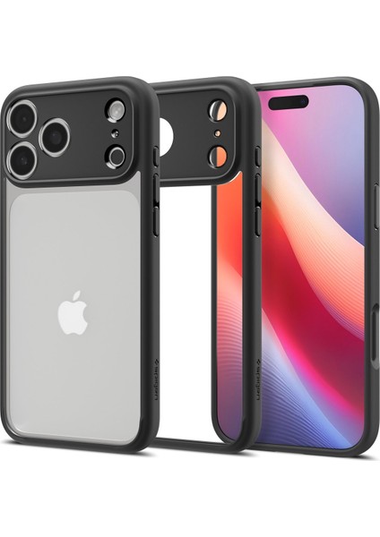 iPhone 17 Pro ile uyumlu ince Kılıf Ultra Hybrid Sararma Karşıtı DuraClear™ Hava Kanalı Teknolojisi™ Askeri Sınıf Koruma Matte Black Şeffaf Kapak - ACS10065 fiyatları