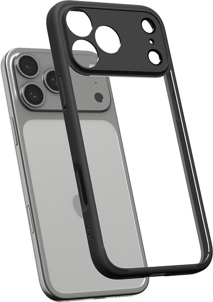 iPhone 17 Pro ile uyumlu ince Kılıf Ultra Hybrid Sararma Karşıtı DuraClear™ Hava Kanalı Teknolojisi™ Askeri Sınıf Koruma Matte Black Şeffaf Kapak - ACS10065 indirimleri