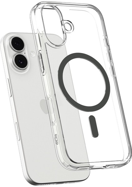 iPhone 17 ile uyumlu ince MagSafe Kılıf Ultra Hybrid Sararma Karşıtı DuraClear™ Hava Kanalı Teknolojisi™ Askeri Sınıf Koruma MagFit Clear Graphite Şeffaf Kapak - ACS10083 indirimleri