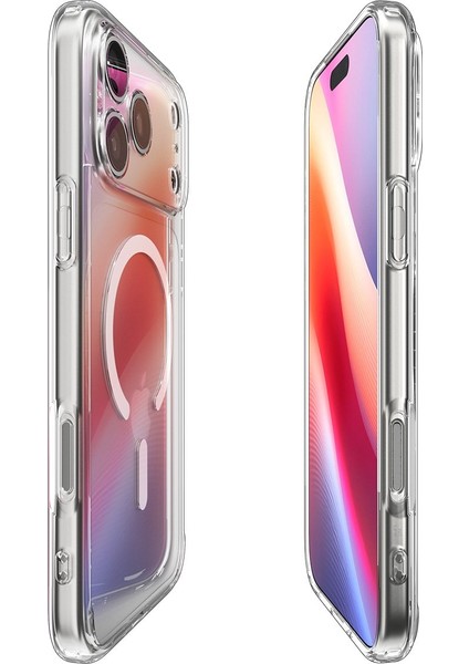 iPhone 17 Pro ile uyumlu ince MagSafe Kılıf Ultra Hybrid Sararma Karşıtı DuraClear™ Hava Kanalı Teknolojisi™ Askeri Sınıf Koruma MagFit Clear White Şeffaf Kapak - ACS10066 indirimleri