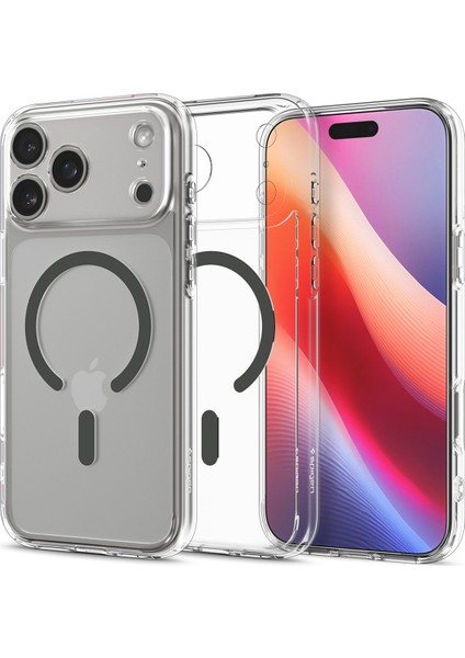 iPhone 17 Pro Max ile uyumlu ince MagSafe Kılıf Ultra Hybrid Sararma Karşıtı DuraClear™ Hava Kanalı Teknolojisi™ Askeri Sınıf Koruma MagFit Clear Graphite Şeffaf Kapak - ACS10036 fiyatları