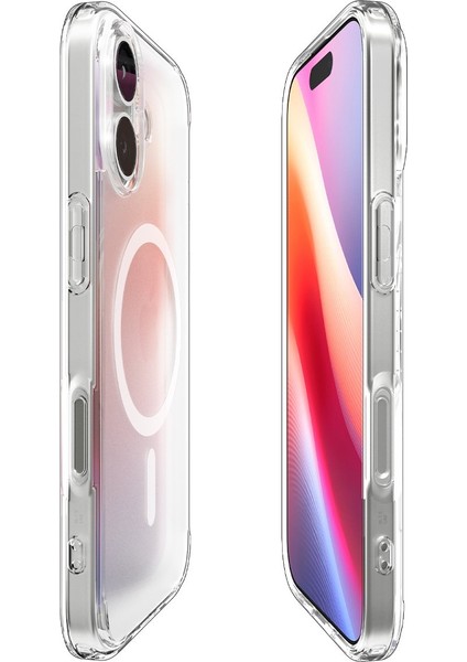 iPhone 17 ile uyumlu ince MagSafe Kılıf Ultra Hybrid Sararma Karşıtı DuraClear™ Hava Kanalı Teknolojisi™ Askeri Sınıf Koruma MagFit Frost White Mat Kapak - ACS10086 indirimleri