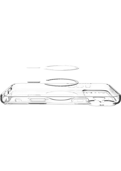 iPhone 17 Pro ile uyumlu ince MagSafe Kılıf Ultra Hybrid Sararma Karşıtı DuraClear™ Hava Kanalı Teknolojisi™ Askeri Sınıf Koruma MagFit Frost White Mat Kapak - ACS10070