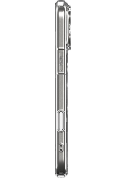iPhone 17 Pro ile uyumlu ince MagSafe Kılıf Ultra Hybrid T Force Kamera Butonu Sararma Karşıtı DuraClear™ Hava Kanalı Teknolojisi Askeri Sınıf Koruma Glossy Orange White Parlak Kapak - ACS10077